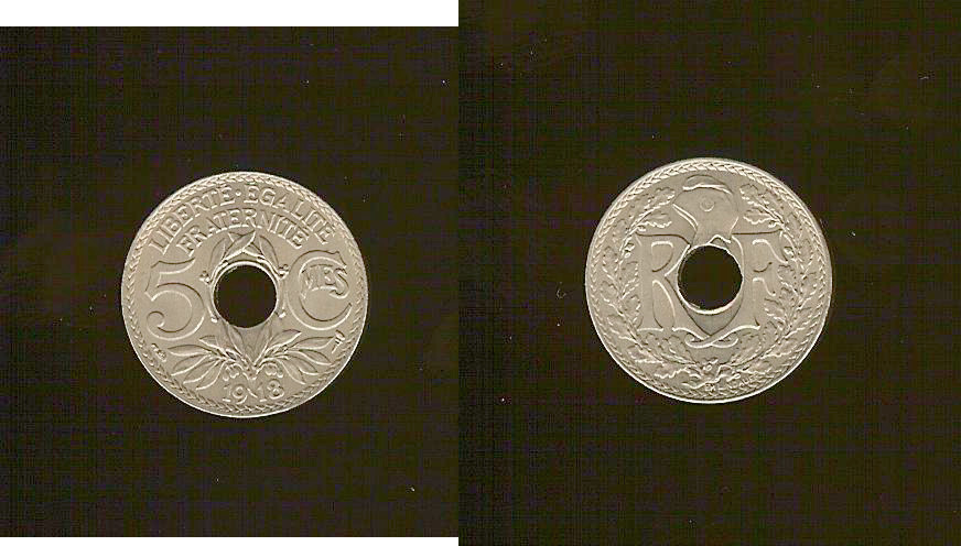 5 centimes Lindauer, grand module 1918 Paris FDC